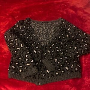 Ella Moss Black and White Patterned Sweater